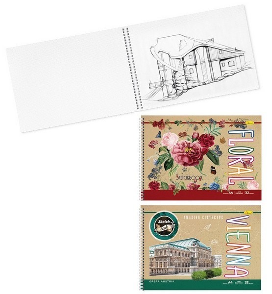 Скетч-бук "Крафт" 32арк., А4 СБК-А4-32 (шт.)