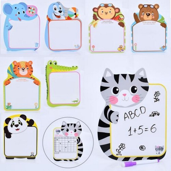 Досточка для малювання TD2023136 (240шт) 21-27см, маркер, 8видів(тварини), у пакеті, 25,5-32-1см (шт.)
