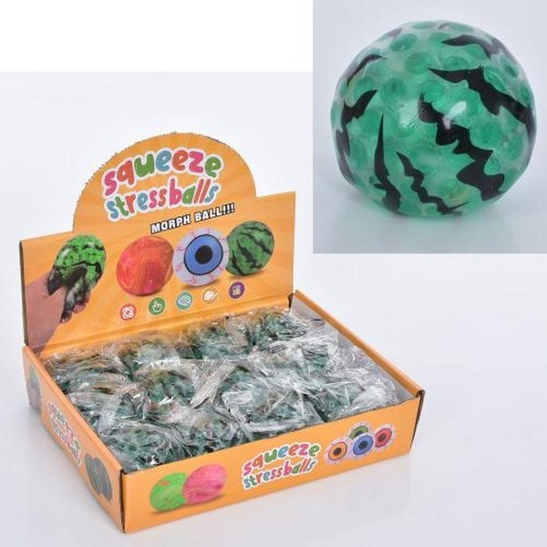 Іграшка MS 3668 (144шт) антистрес, 6см, кавун, орбіз, 12шт в дисплеї, 26,5-20-6см (шт.)