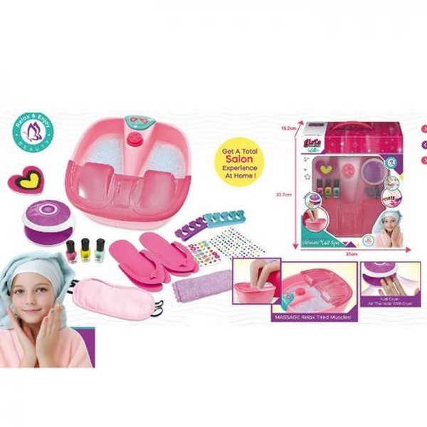 Набір для творчості MBK-529 (8шт) набір для педікюру, ванночка, розділювач для пальців,лак 3шт, налі (шт.)