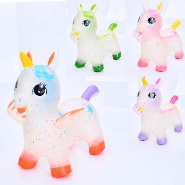 Стрибуни-тварини MS 4153 (30шт) ПВХ, єдиноріг з крильцями, 1400г, 4 кольори, у пакеті, 23-28-8см (шт.)