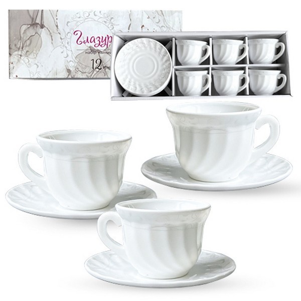 30055-130313 Набір чайний 12пр. "Глазур" (190мл) 30055-130313 (шт.)