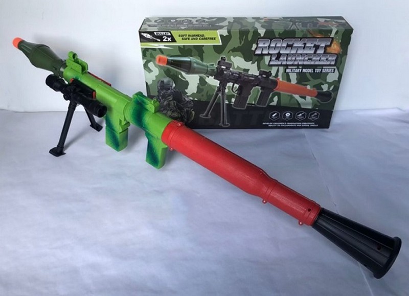 Автомат 8966B (24шт) 62см, снаряд 2шт(м'який наконечник), прицел, підставка, в кор-ці, 41-23-7,5см (шт.)