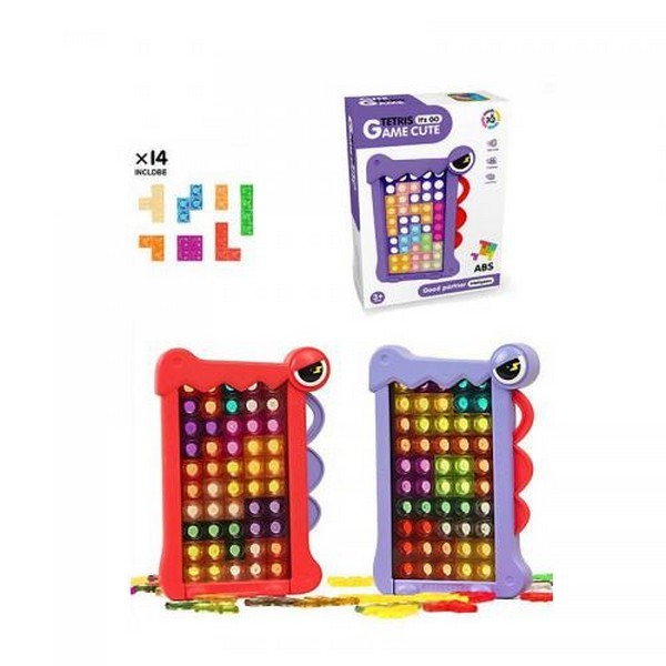 Гра K8808 (180шт) логічна, ігрове поле(крокодил) 18-12,5см, тетріс, 14дет, 2 кольори, в кор-ці, 13-1 (шт.)