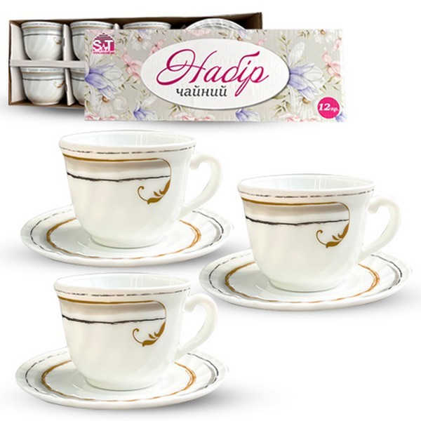 30055-230305 Набір чайний 12пр "Gold" 30055-230305 (шт.)