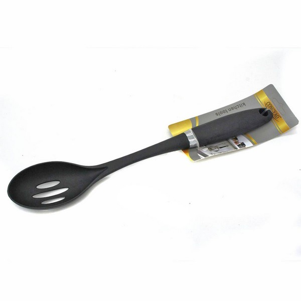 Шумівка (ложка) №WEL-M9-6 кухонна  нейлон. чорн. коль. (34 * 6,5см) (72/288) (шт.)