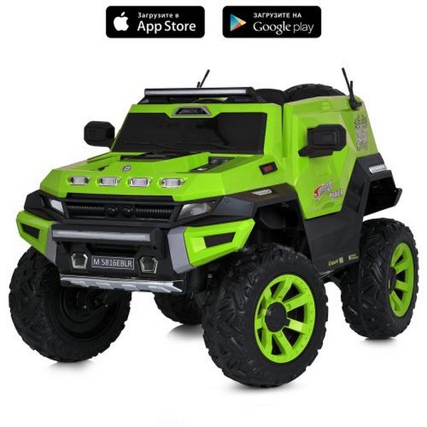 Джип M 5816EBLR-10 (1шт) 2,4G р/к, 1*12V10AH, 4*35W, MP3, USB, TF, BLUETOOTH, EVA, шкіра, музика, св (шт.)