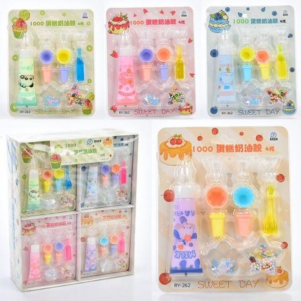 Набір для творчості FG240408051A (300шт) декор, солодощі, клей, мішура, формочки, посуд, на листі, 2 (шт.)