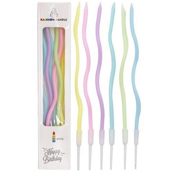 Свічки фігурні 6шт/наб 3.5*17см R90071 (800наб) (шт.)