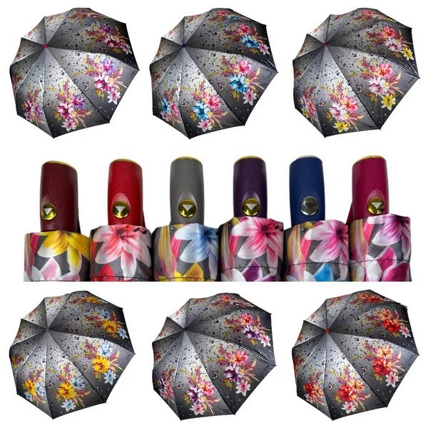 Парасолька 445 жіноча напівавтомат (шт.)