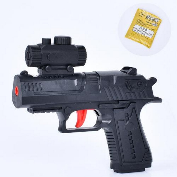 Пістолет 66609 (192шт) 14см, стріляє водяними кулями, прицел, у пакеті, 13,5-18-3см (шт.)