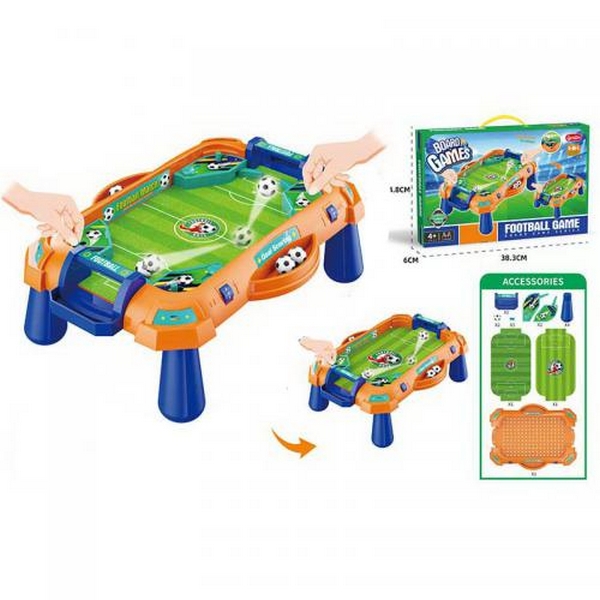 Футбол 3711 (48шт) на ніжках, 35-24,5-в12см, кульки/м'ячі 2шт, 2 ігрових поля, в кор-ці, 38,5-25-6см (шт.)