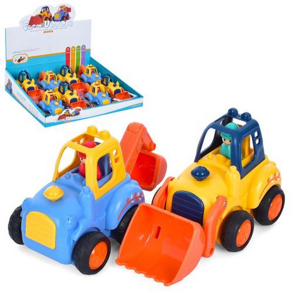 Трактор 899-45D (72шт) інерція, 14см, 2 види (2 кольори), 8 шт в дисплеї, 34-29-8см (шт.)