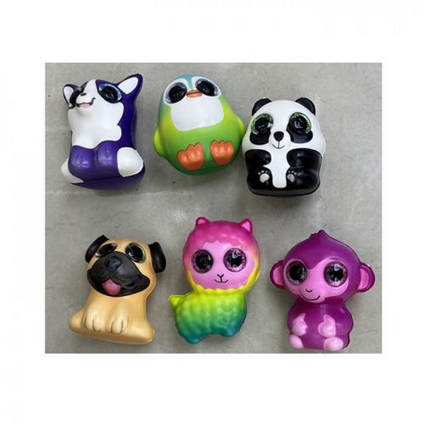 Фігурка FG240428010Q (150шт) сквіши, тварина, 10см, аромат, 6 видів, у пакеті, 6-10-4см, упаковка 12 (шт.)