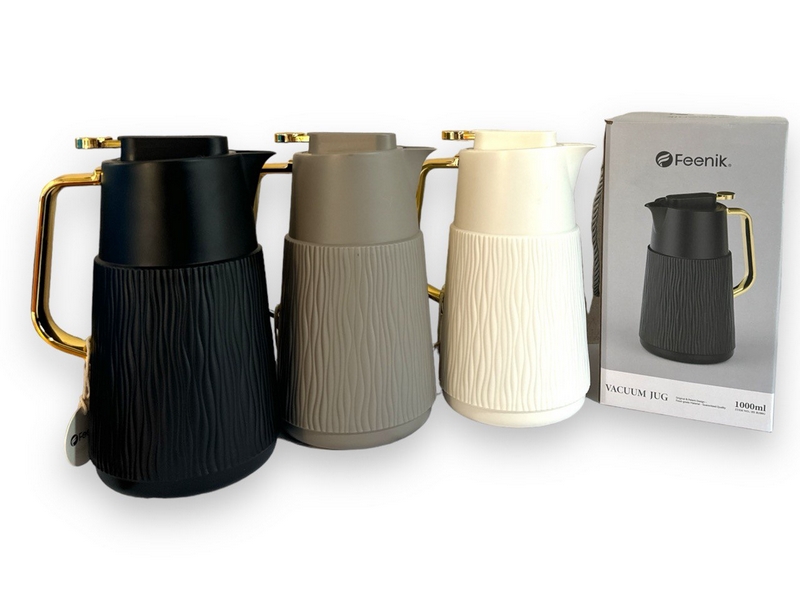 Термос для чаю та гарячий. води з червоним. скло. та пл. корпус 1л однот. 3кол. у кор. №HI-R100G (12 (шт.)