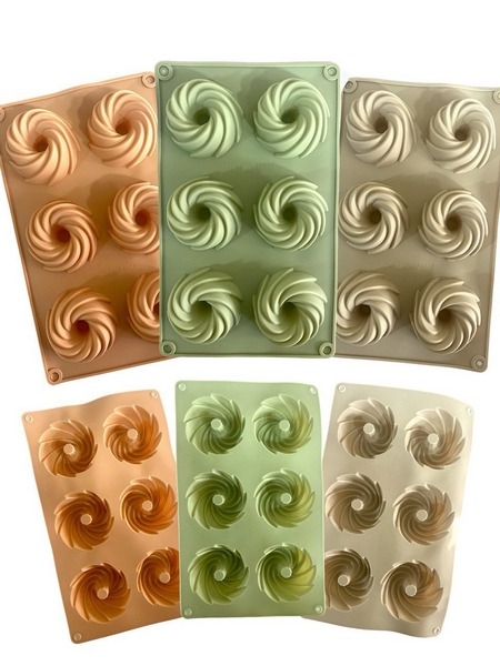 Форма для випікання силікону. 6в1 (28,5*17*3,5)см №G202(0344) (100) (шт.)