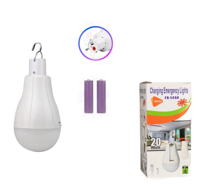 Лампочка з акумулятором 18650*2 BL FA 3820 usb charge (100) 8441 (шт.)