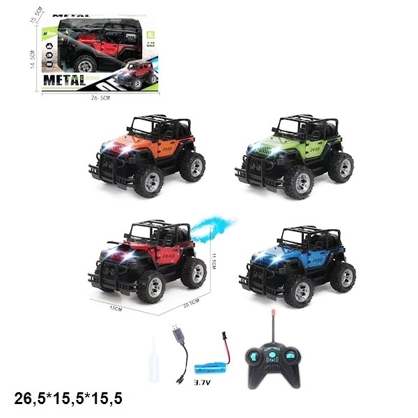 Р.К.Джип KM620-1 метал.акум.USB.світ.дим.4кол.кор.26,5*15,5*15,5 /36/ (шт.)