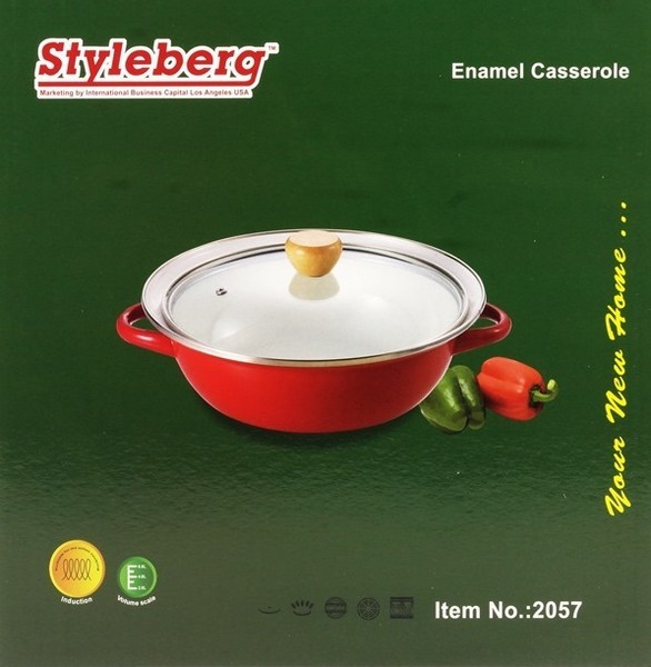 2057 Емальована каструля 20 см RED 2057 (шт.)