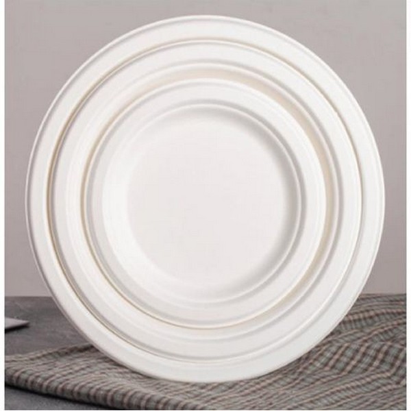 Тарілка одноразова "Еко Багасса" 9'' 22.5*2см R33374-9 (500шт) (шт.)