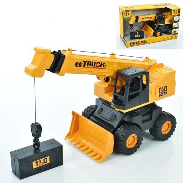 Будтехніка 585-2 (12шт) інерц, кран+бульдозер, 31см, звук, рухливі деталі, бат(табл), в кор-ці, в ко (шт.)