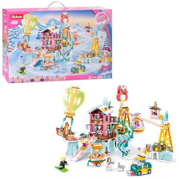 Конструктор SLUBAN M38-B0962 (6шт) центр розваг, кафе,фігурки,1065дет,в кор-ці,62-42,5-9см (шт.)