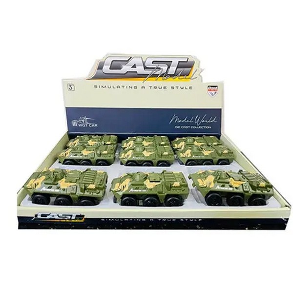 Танк 887-48С (48шт) інерція, 12,5см, БТР, метал, 12шт в дисплеї, 41-28-6,5см (шт.)