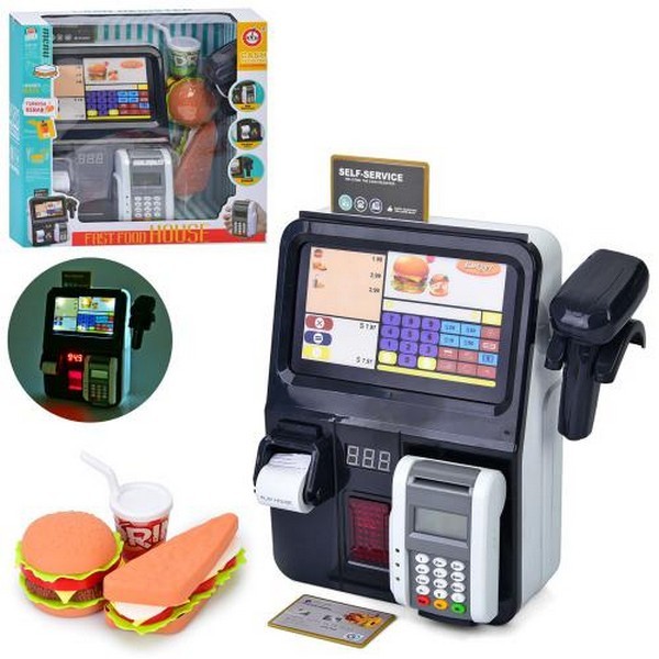 Банківський термінал 946-1 (12шт) магазин, 20-13-в27см, сканер, електронне табло, звук, світло, чек, (шт.)