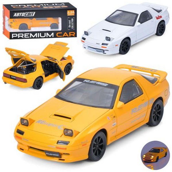 Машина AP-2098 (12шт) АвтоСвіт, 1:24, метал, інерц, 21см, звук,світло, відчиняються двері/багажник/к (шт.)