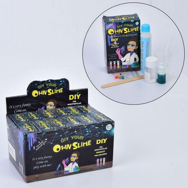 Лизун MK 5513 (48шт) набір для творчості, зроби сам, фарба,клей, кульки, ємності, інструменти, в кор (шт.)