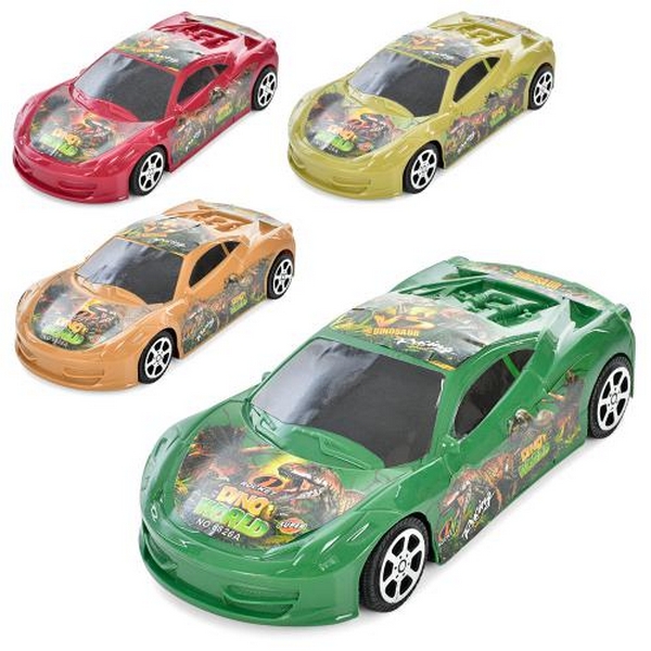 Машина 6826A (180шт) інерційна, 18,5см, мікс кольорів, у кульку, 22,5-15-5см (шт.)