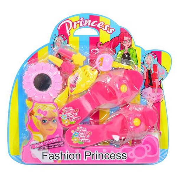 Набір аксесуарів HC333B (48шт) 6 предметів, дзеркальце-квітка, ключі, туфлі, на листі, 31-29-5см (шт.)