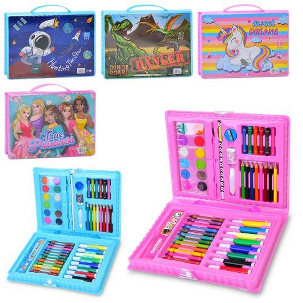 Набір для творчості MK 5434-1 (36шт) 68 предм, фарби, олівці, фломастери, віск.крейда, мікс видів, в (шт.)