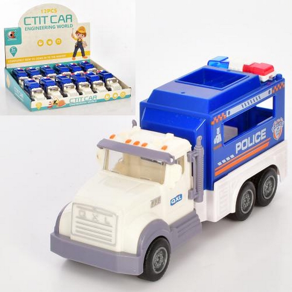 Транспорт спецслужб 666-14 (96шт) інерція, 14см, поліція, 12 шт в дисплеї, в дисплеї, 40-33-8см (шт.)