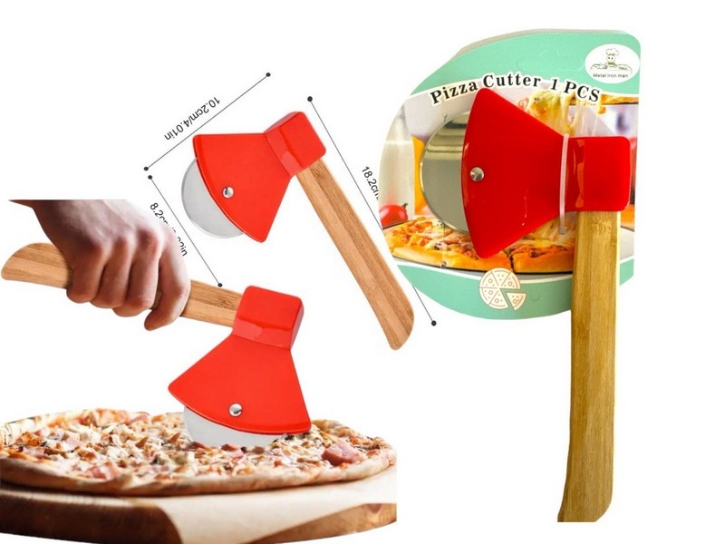 Сокира-піцерізка з дерев. руч. на аркуші №YJ3666 (10.2*8.2*18.2)див. 60шт в упак (360) (шт.)