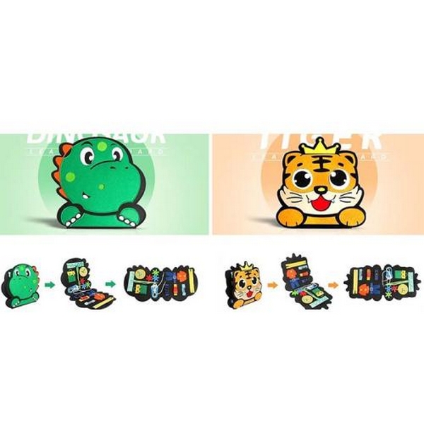 Гра YY21-1-2 (50шт) бізіборд, бізікнижка, 29-30-2см/60-29см, шнурівка, шестерні, застібка-блискавка, (шт.)