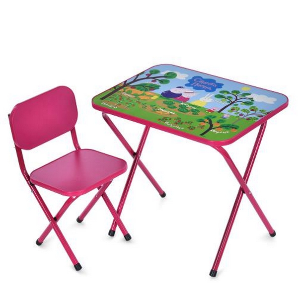 Столик M 5963-8 (1шт) 59,5-44см, 1 стільчик, складний, в кор-ці, 65-55,5-7см, PP, овочі-фрукти, мали (шт.)