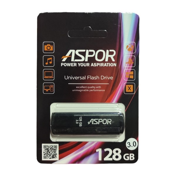 USB Flash Aspor AR121 128GB- чорний (шт.)