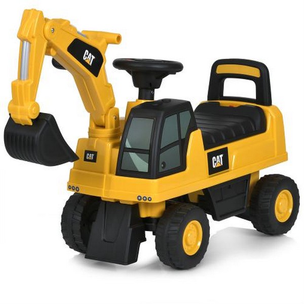 Каталка-толокар 662-6 (1шт) екскаватор, жовтий (шт.)