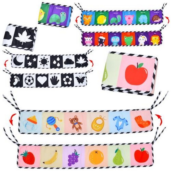 Підвіска QBX108A-1-2-3 (75шт) на ліжко, 80-14см, двостороння, зав'язки, 3 види, у пакеті, 22-16-1см (шт.)