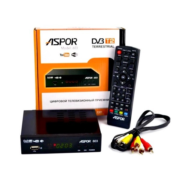 Цифровий телевізійний приймач ASPOR T2 603 (шт.)