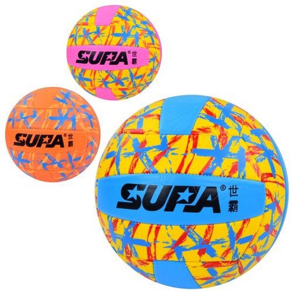 М'яч волейбольний MS 3883 (30шт) офіційний розмір, foam PVC, 260-280г, 3 кольори, в пакеті (шт.)