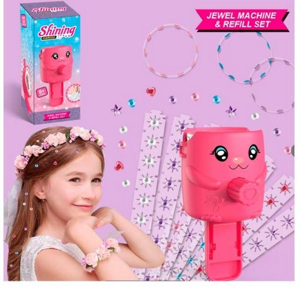 Набір для творчості 100-1 (54шт) 10см, пристрій для кріплення страз, стрази, в кор-ці, 7,5-16-7,5см (шт.)