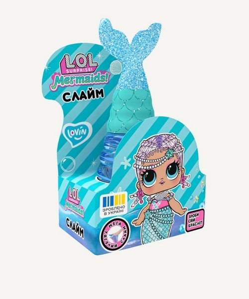 L.O.L. Surprise! TM Русалка Блакитна TM Lovin Іграшка-антистрес 250 мл LOL80196 (шт.)