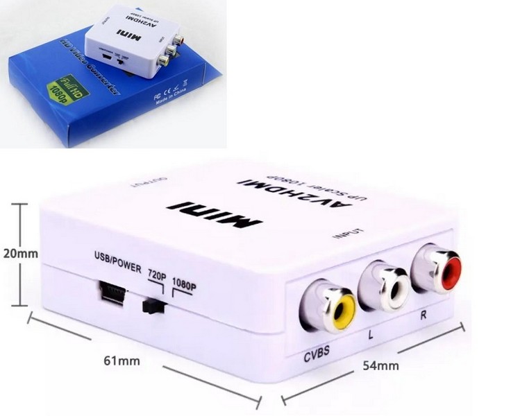 Конвертер AV to HDMI (100) 5208 (шт.)