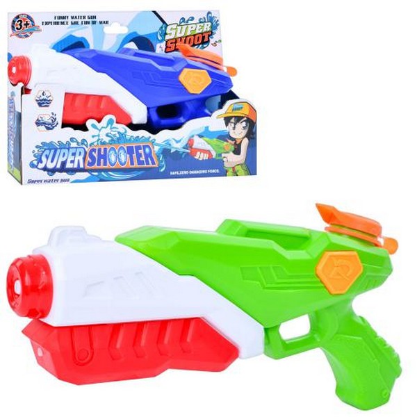 Іграшка бластер 9881A (54шт) 27см, помпа, 2 кольори, в кор-ці, 28,5-19-4,5см (шт.)