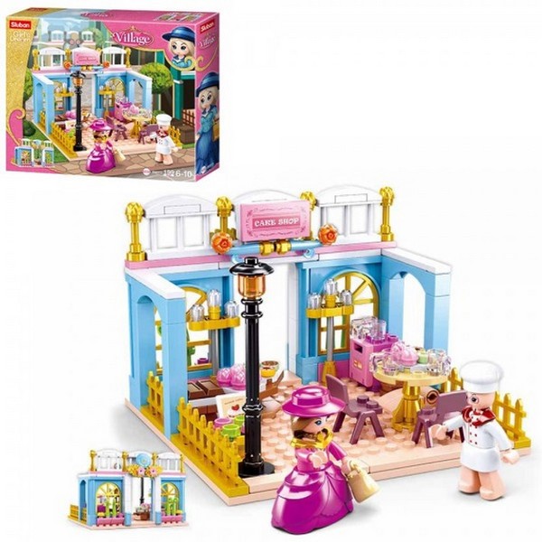 Конструктор SLUBAN M38-B0873 (32шт) кафе, меблі, фігурка, 199дет, в кор-ці, 29-24-5,5см (шт.)