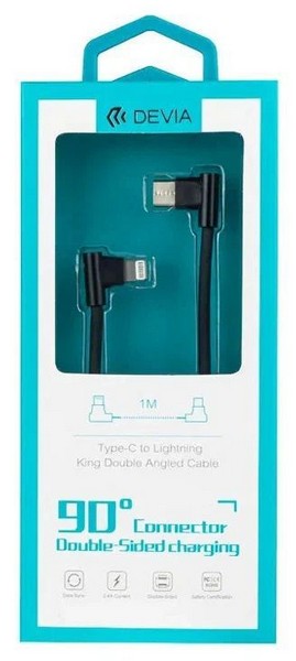 Кабель King series dual right angle cable(Type-C to Lightning) (шт.)