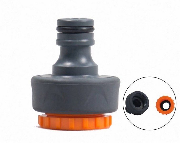 З'єднувач для садового шланга (адаптер для крана) 1/2+3/4 (без упаковки)  №J-5 (500) (шт.)