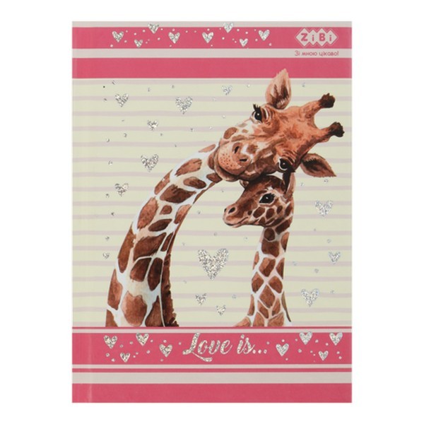 Блокнот LOVE IS, А-6, 64л., кл., тв. обкл., мат. лам.+лак, рожевий, KIDS Line ZB.12719-10 (шт.)